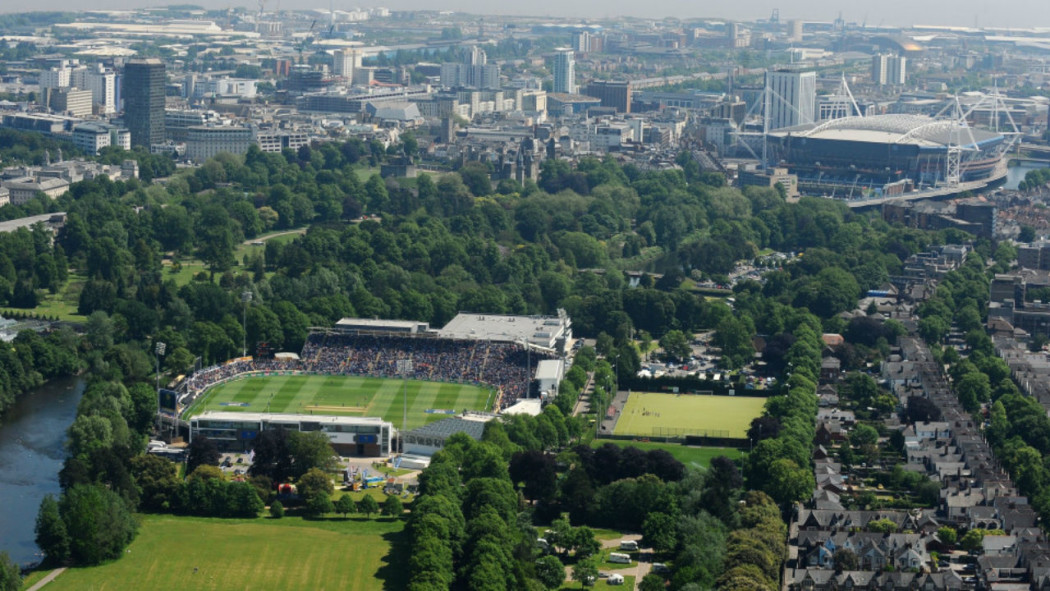 Sophia Gardens aerial view